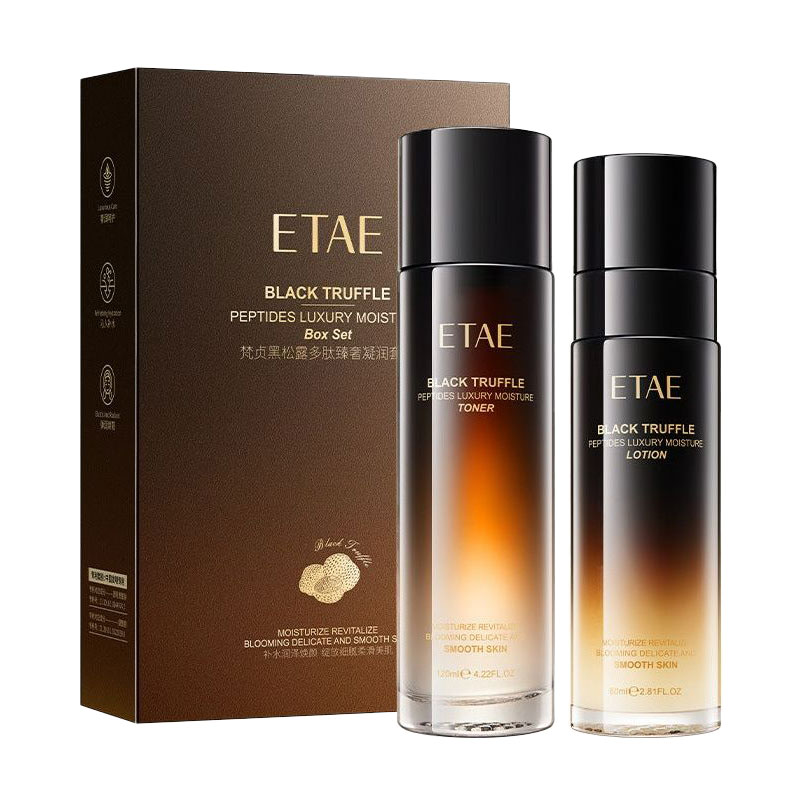 Набір для обличчя Etae Black Truffle Peptide Luxury Moisturizing Set (тонер, 120 мл + лосьйон, 80 мл)